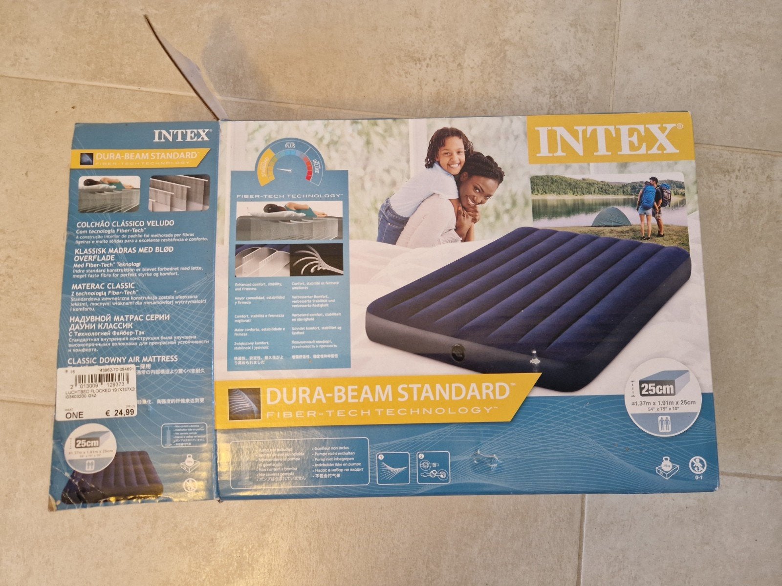 Intex Dura-Beam Standard Luchtbed - 1 Persoon, Ophalen, Nieuw, 1-persoons