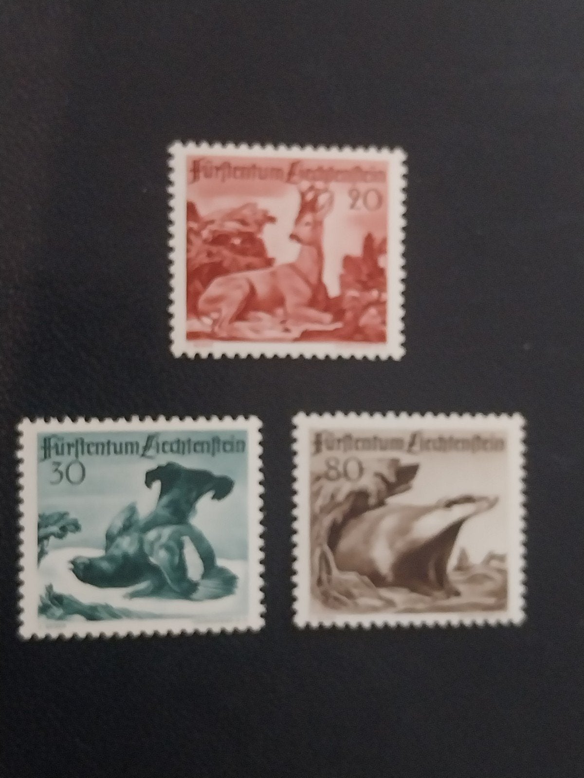 Liechtenstein 285-287 dieren-vogels 1950 postfris mi 90eu, Ophalen of Verzenden