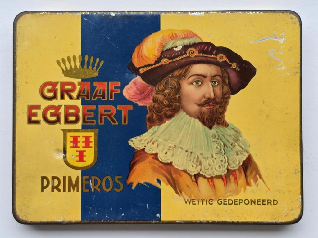 Graaf Egbert Primeros Culemborg sigaren blik, Ophalen of Verzenden, Gebruikt, Overige