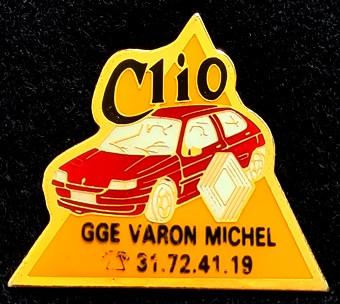 Renault Clio- GGE Varon Michel pin, Verzenden, Nieuw, Transport, Speldje of Pin