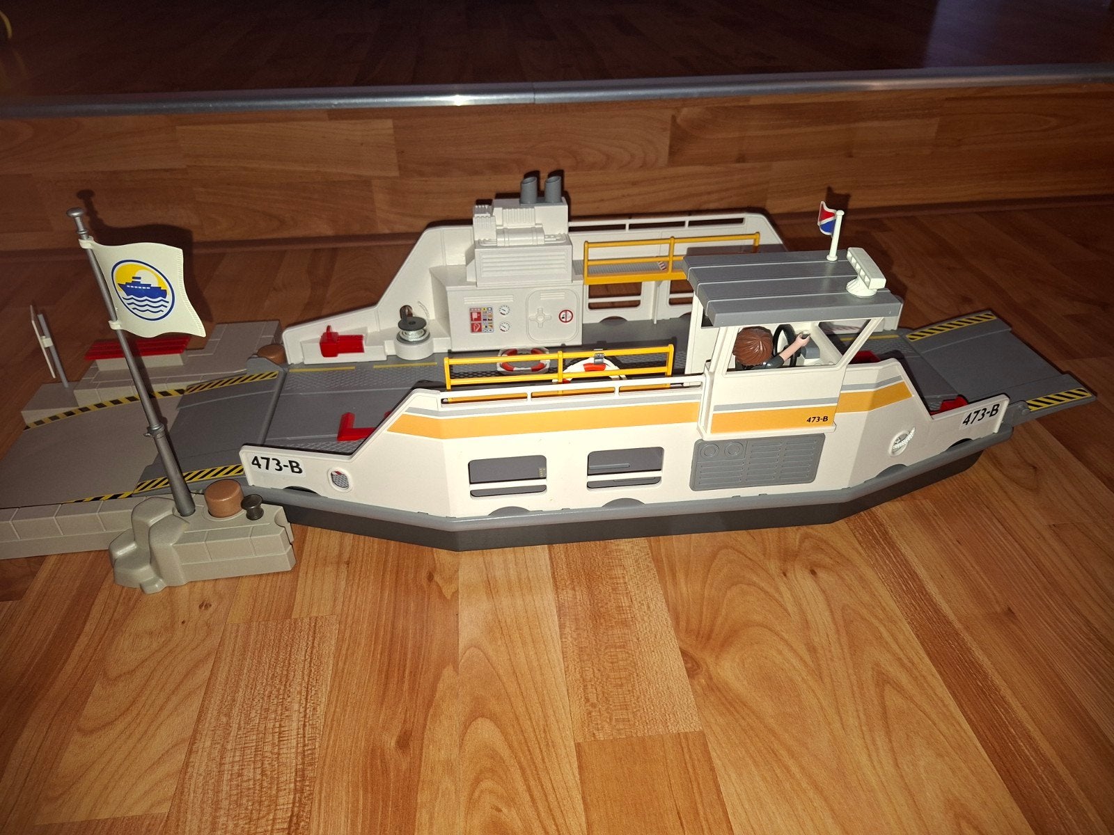 Playmobil Veerboot met aanlegsteiger - Zo goed als nieuw, Complete set, Ophalen of Verzenden, Zo goed als nieuw, Boot/Schip