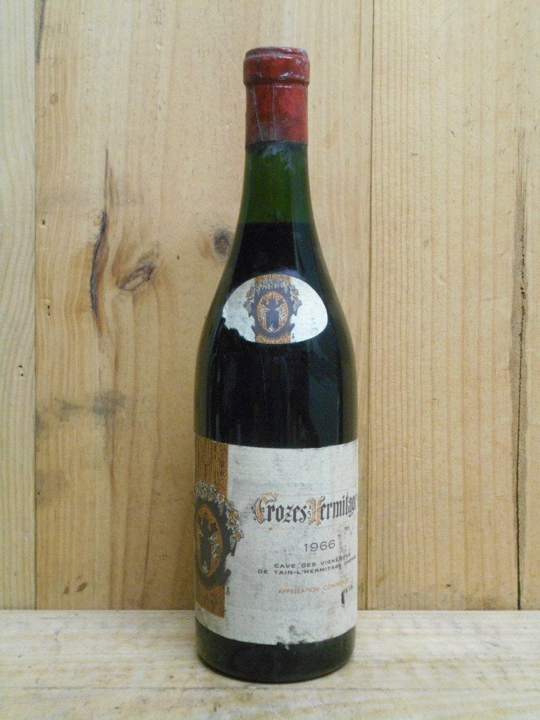 60ste VERJAARDAG * CROZES HERMITAGE, Rhône 1966, Verzamelen, Frankrijk, Ophalen of Verzenden, Zo goed als nieuw, Rode wijn