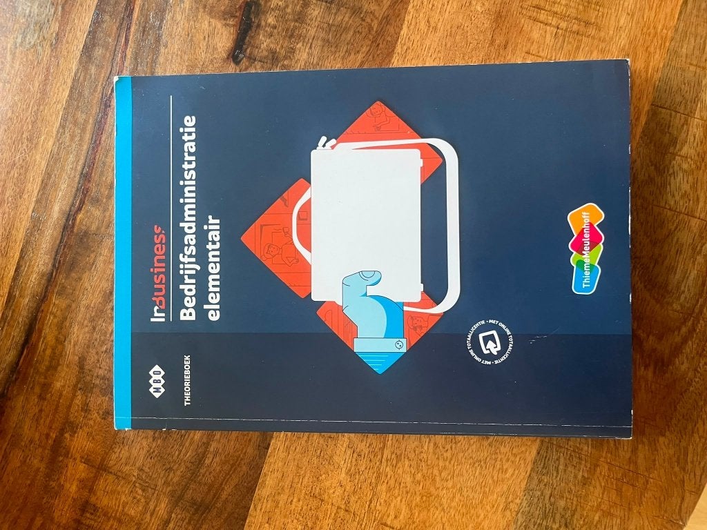 Inbusiness Bedrijfsadministratie elementair Leer en werkboek, Ophalen of Verzenden, Zo goed als nieuw