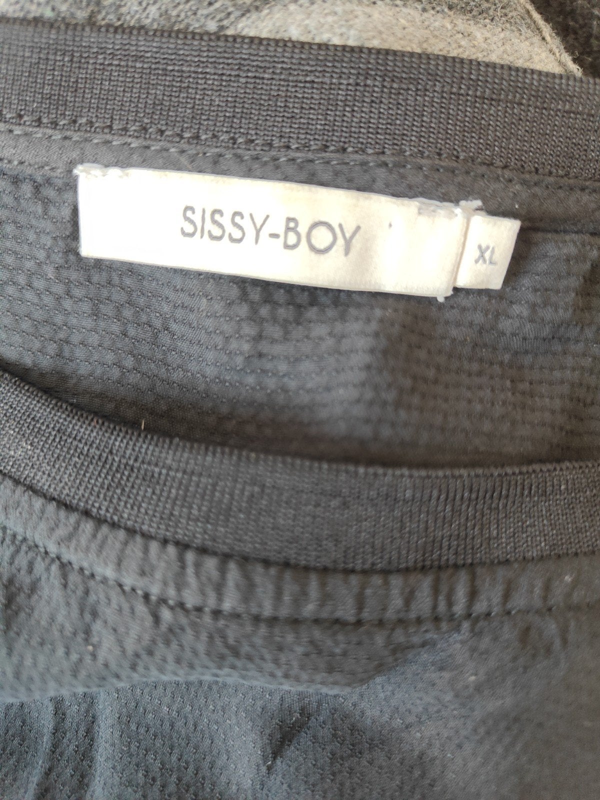 Sissy-Boy Zwart Mouwloos Topje - Maat XL, Zwart, Maat 46/48 (XL) of groter, Sissy-Boy, Ophalen of Verzenden
