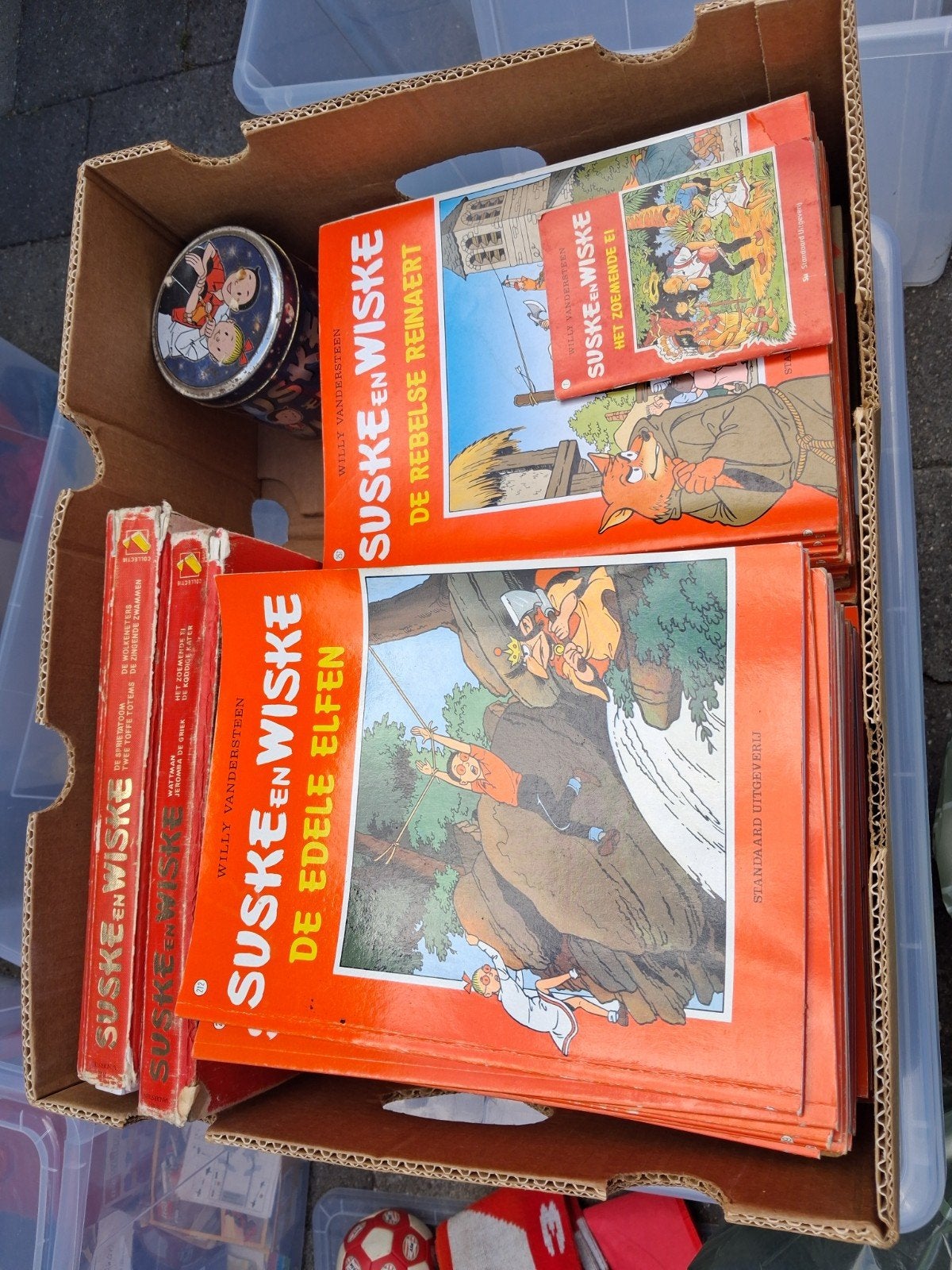 Grote collectie Suske en Wiske stripboeken, Meerdere stripboeken, Ophalen of Verzenden, Gelezen, Willy Vandersteen
