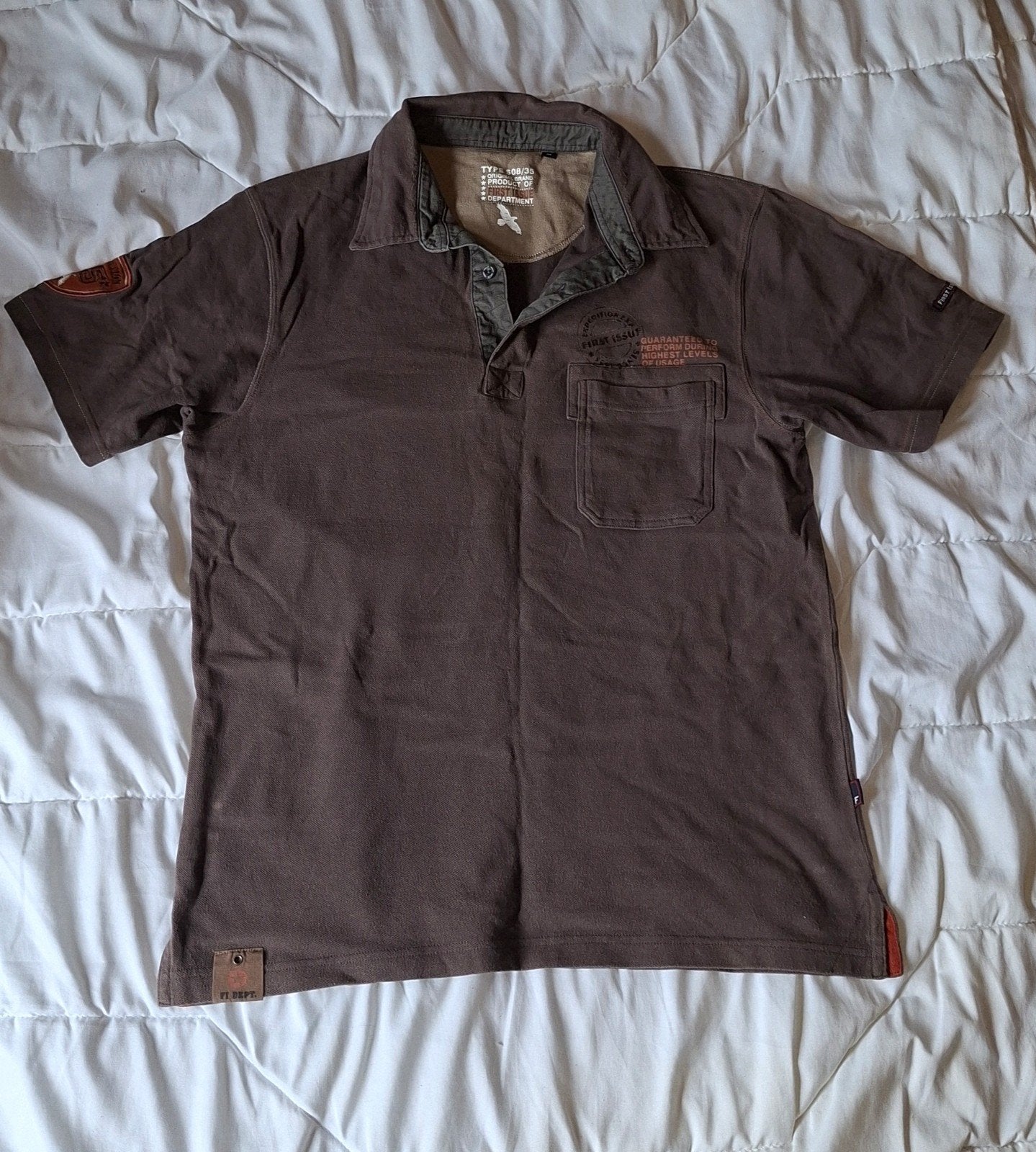 Jachtshirt Maat M - Bruin, Ophalen of Verzenden, Gedragen, Maat 48/50 (M), Bruin