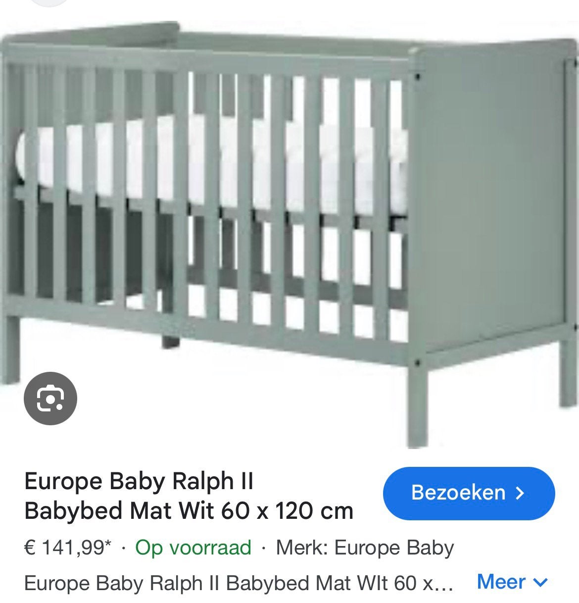 Ledikant 120x60, Kinderen en Baby's, Babywiegjes en Ledikanten, Ophalen, Gebruikt, Ledikant
