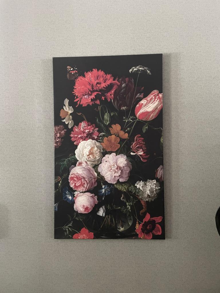 Schilderij bloemenstilleven 60x100 cm, zeer goede staat, Ophalen of Verzenden