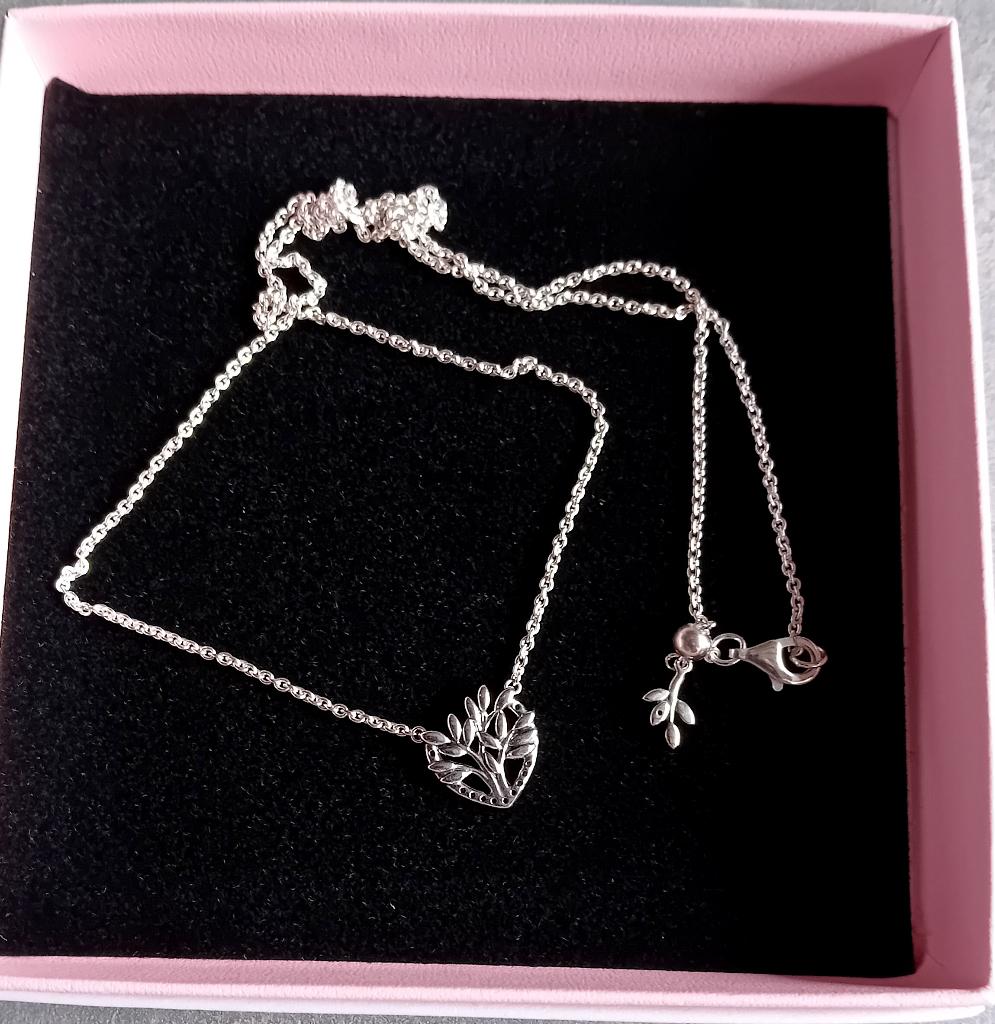 Pandora Zilveren Ketting met Familie Levensboom, Pandora, Nieuw, Ophalen of Verzenden, 1 bedel