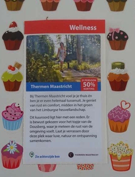 Thermen Maastricht kortingsbon 2e persoon 50% korting, Drie personen of meer, Kortingsbon, Spa of Sauna