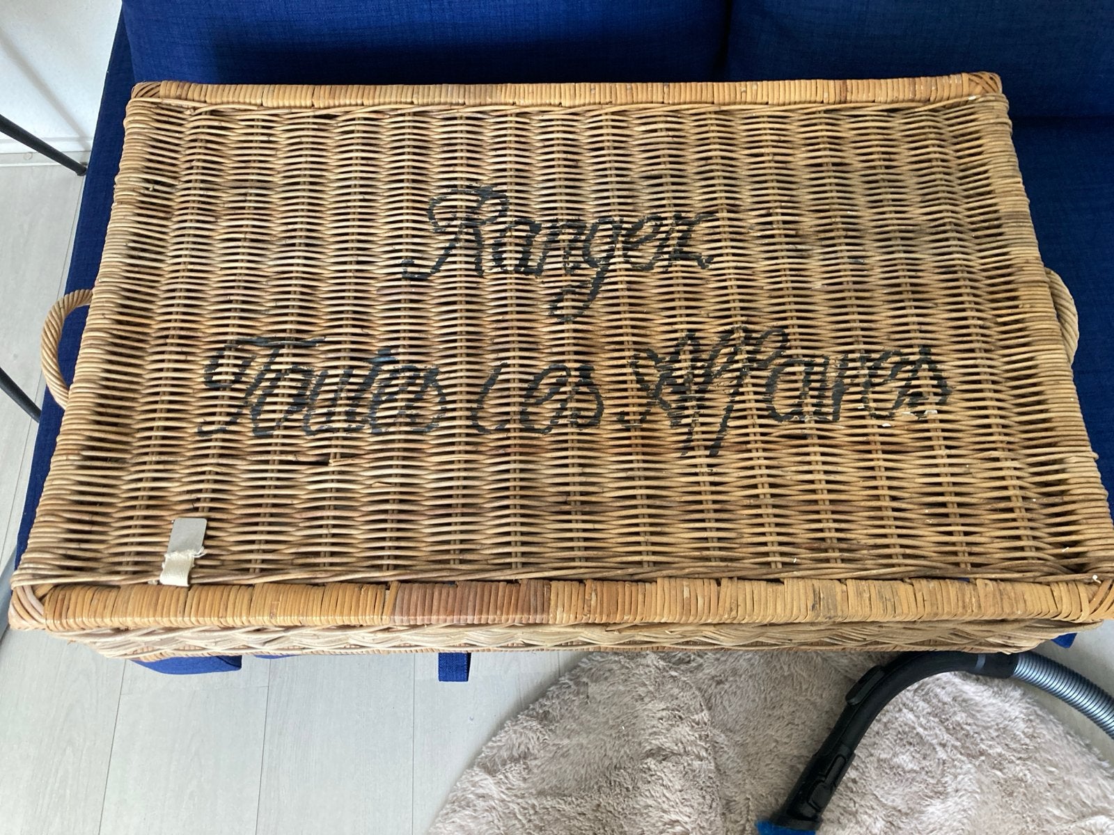 RM opbergmand rotan - Ranger Toutes Les Affaires, Ophalen, Overige materialen, Gebruikt, 50 tot 100 cm