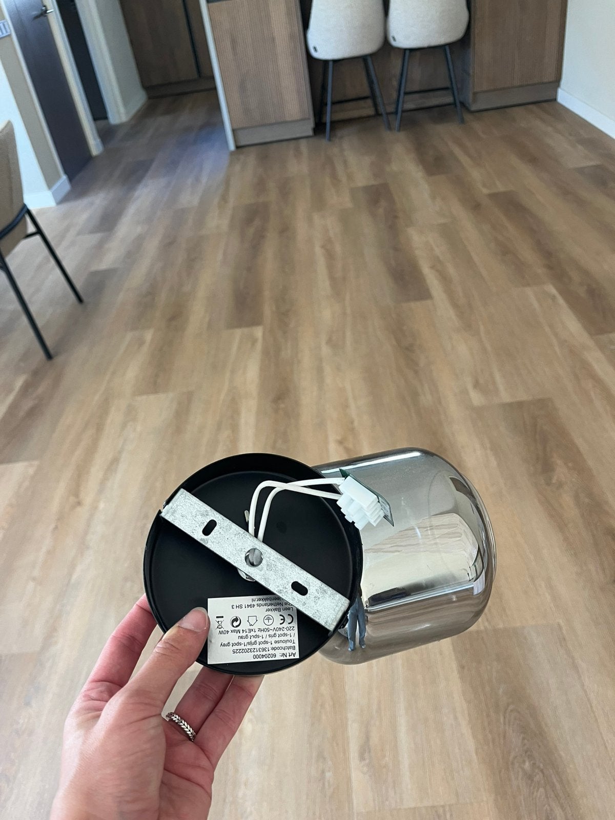 Plafondlamp, Huis en Inrichting, Ophalen, Zo goed als nieuw, Plafondlamp, E27 (groot)