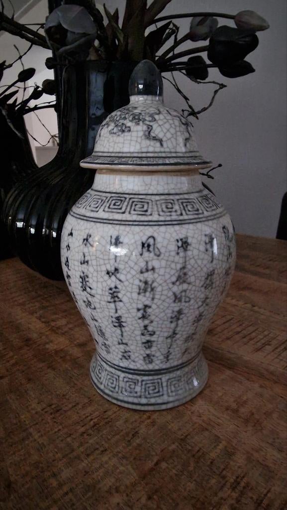 Antieke Chinese pot met deksel, Ophalen