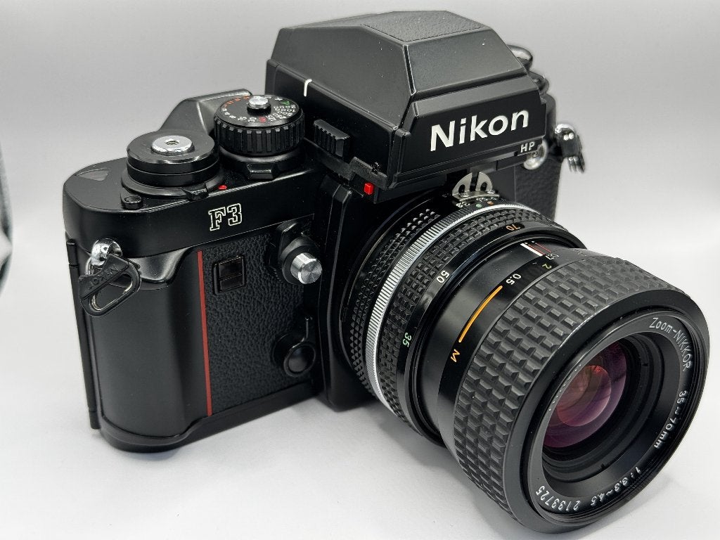 Nikon F3 HP zwart + MF-14 databack + 35-70mm - als nieuw, Ophalen, Zo goed als nieuw, Spiegelreflex, Nikon