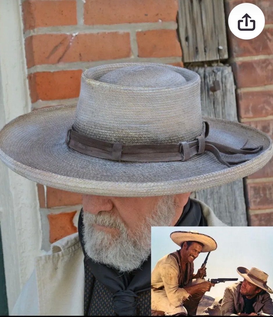 The Good, the Bad and the Ugly hoed - Clint Eastwood, Kleding | Heren, Ophalen of Verzenden, Gedragen, 60 cm (XL, 7½ inch) of meer