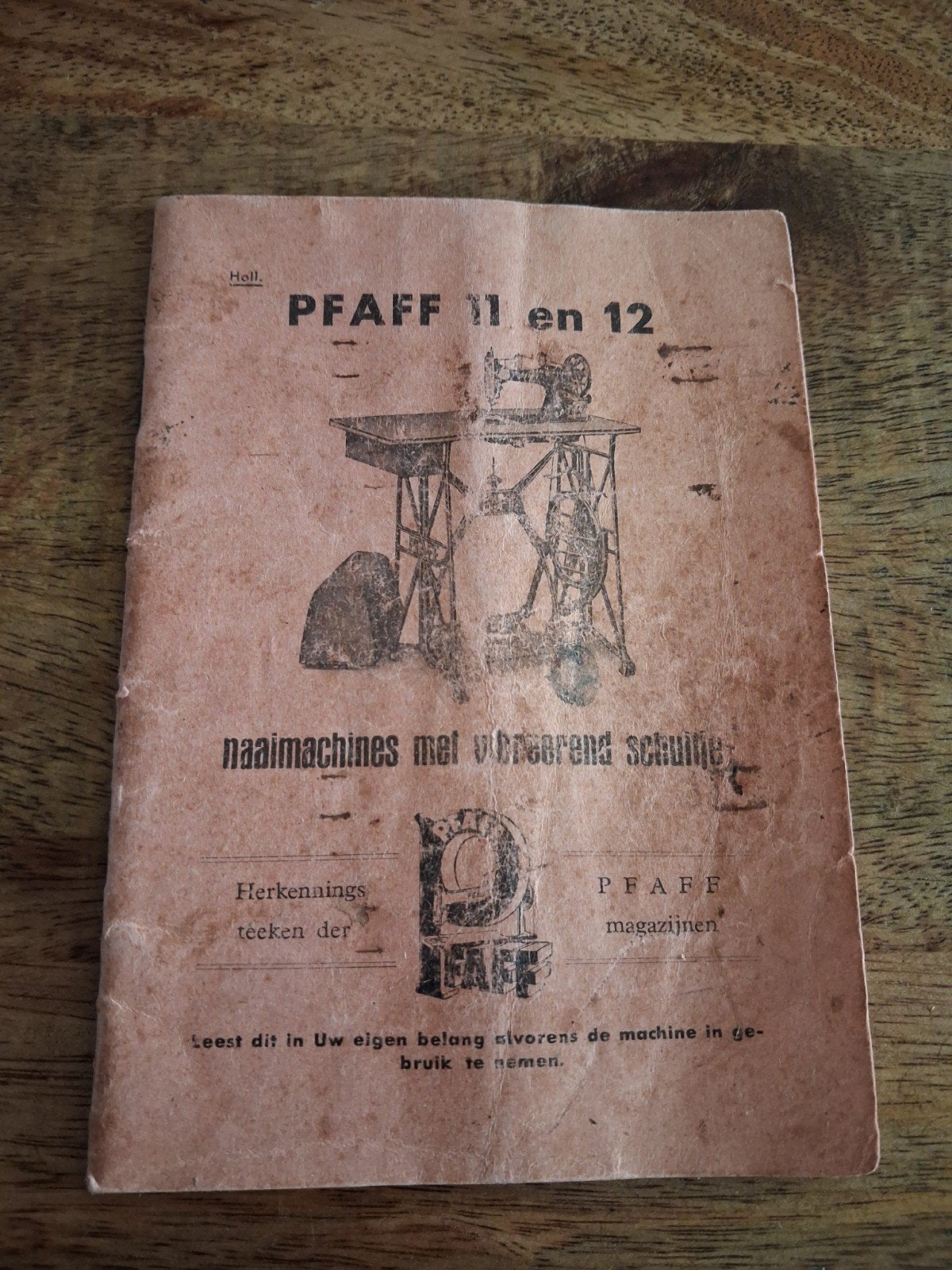 Vintage gebruiksaanwijzing Pfaff 11 en 12 naaimachines, Antiek en Kunst, Antiek | Naaimachines, Ophalen of Verzenden
