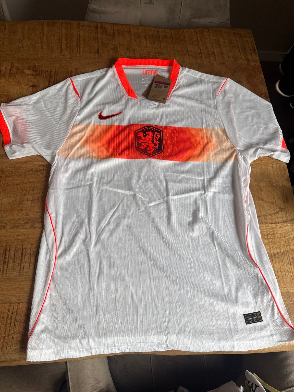 Replica Nederlands Elftal Shirt Hoge Kwaliteit Maat L, Maat 52/54 (L), Wit, Nieuw, Ophalen of Verzenden