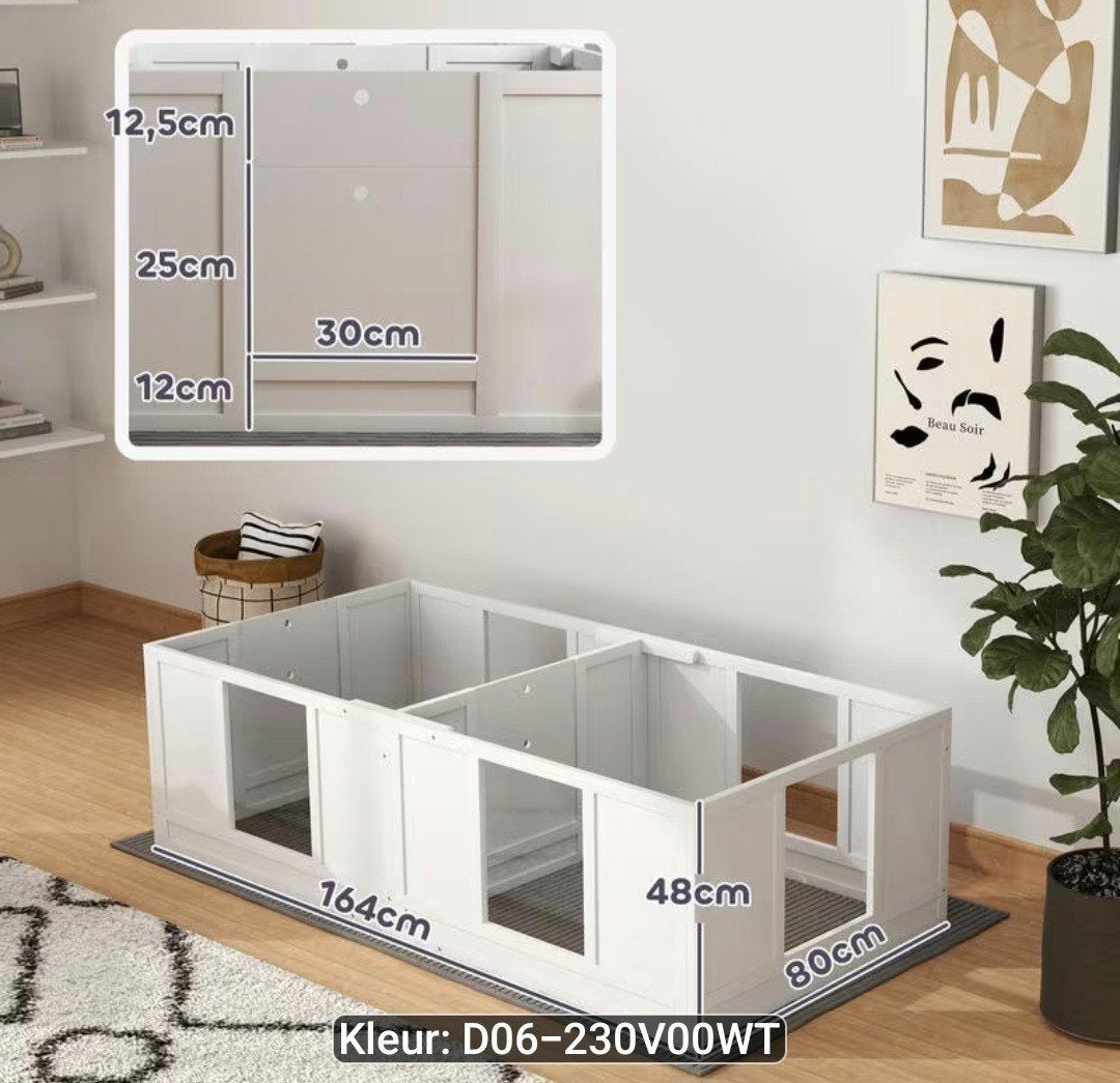 NIEUWE!! werpkist met uitloop 164 x 80 x 48, Ophalen, Zo goed als nieuw