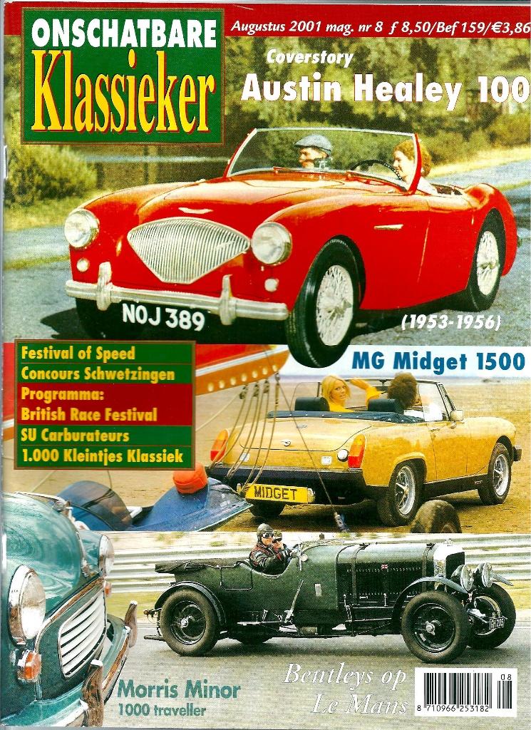 Onschatbare Klassieker reportage Austin Healey 100, Boeken, Auto's | Folders en Tijdschriften, Ophalen of Verzenden, Gelezen, Overige merken