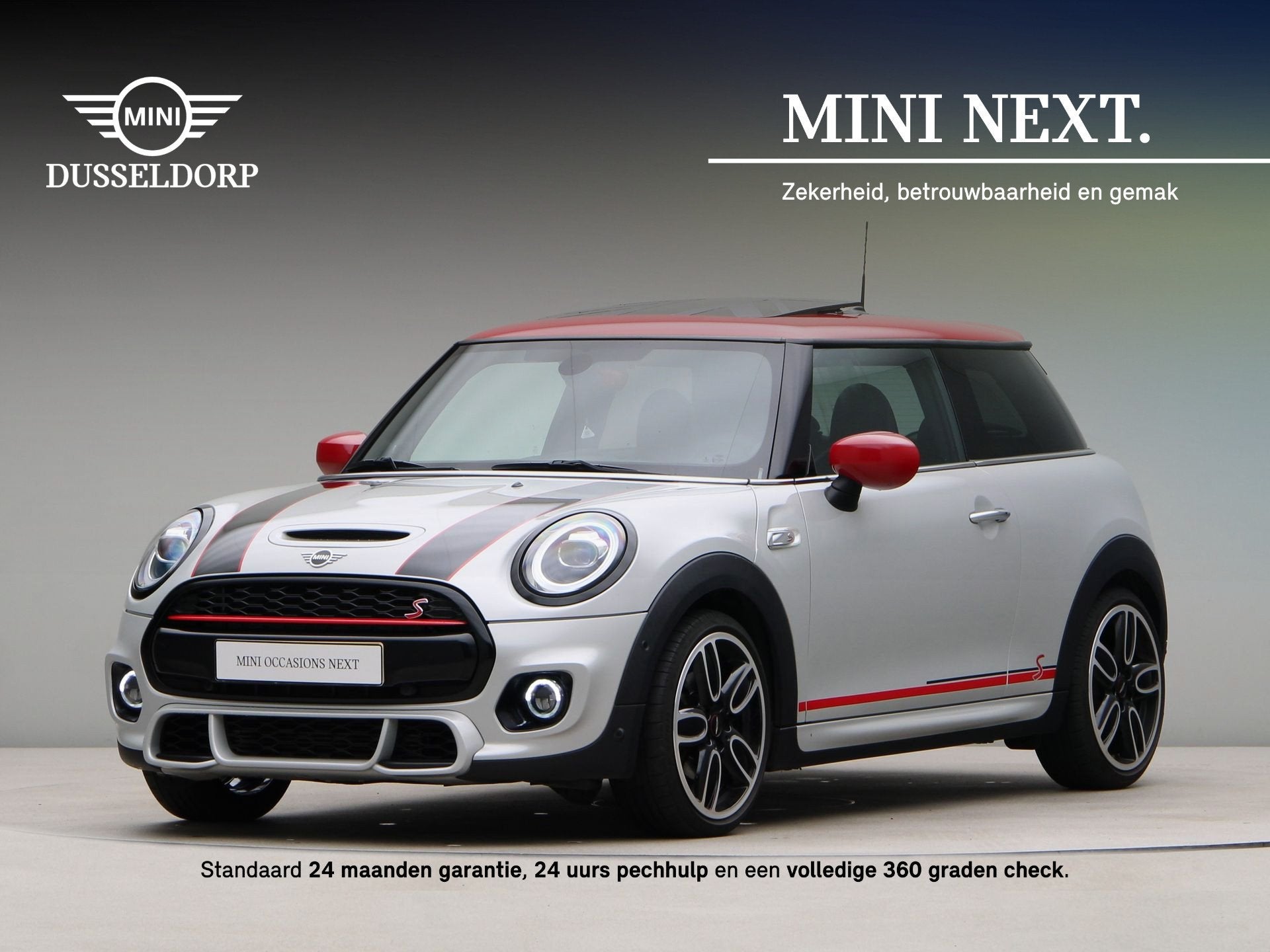 MINI 3-deurs Cooper S Hammersmith Aut. (bj 2020, automaat), Auto's, Gebruikt, Met garantie (alle), 4 stoelen, Wit