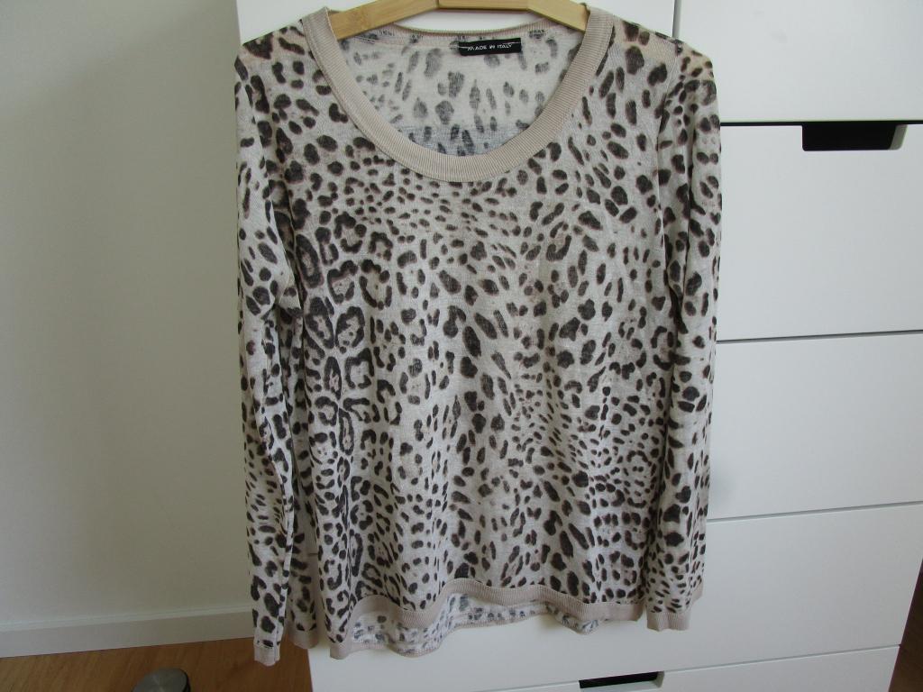 Made in Italy - trui met panterprint maat M, Maat 38/40 (M), Made in Italy, Beige, Ophalen of Verzenden