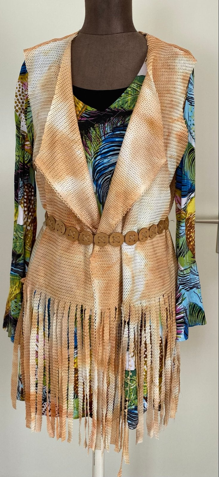 Festival/Hippie outfit compleet – maat L, Kleding | Dames, Carnaval, Maat 42/44 (L), Ophalen of Verzenden, Zo goed als nieuw