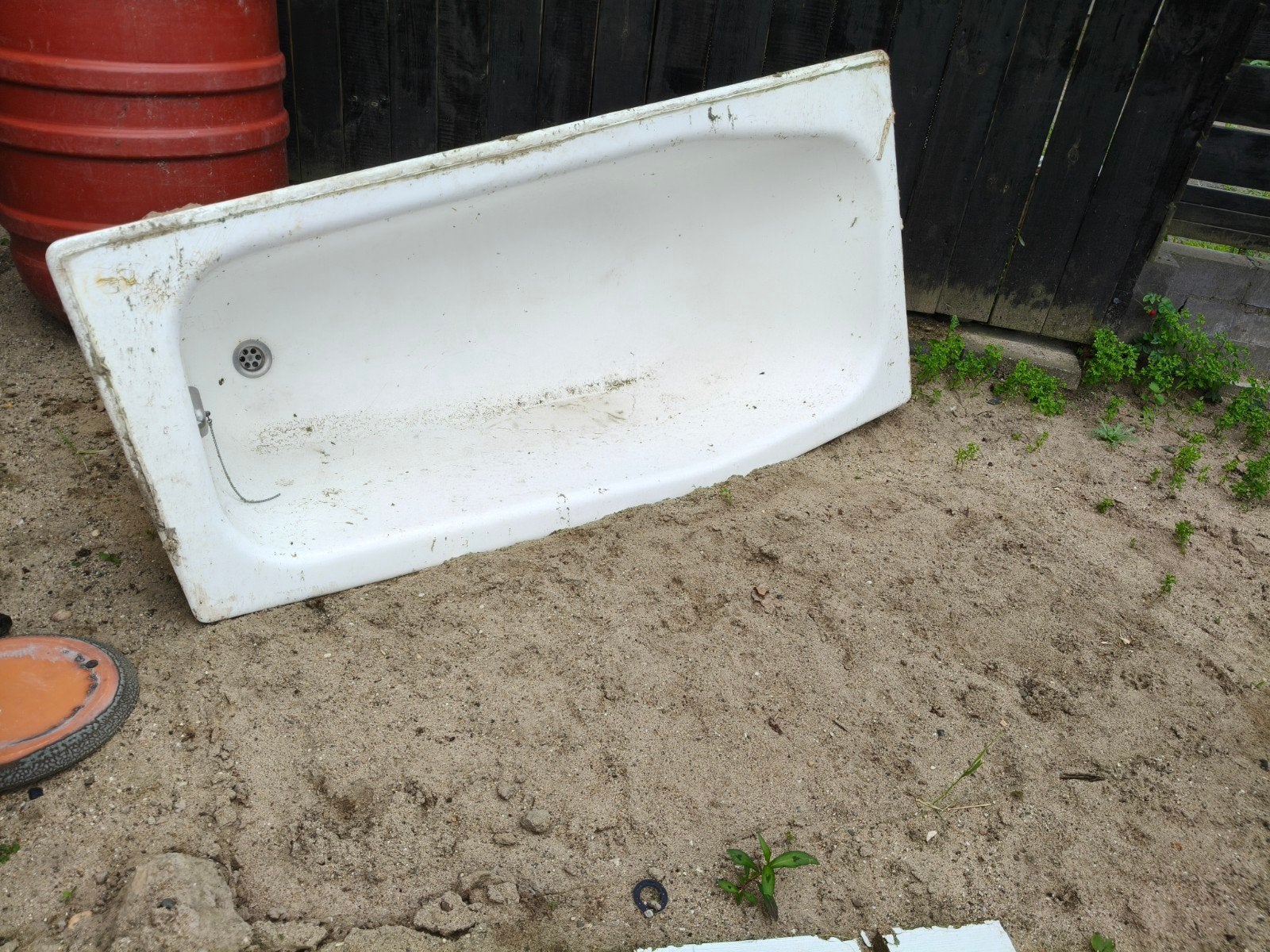 Oud bad (gietijzer?) - zwaar en gebruikt, Ophalen, Gebruikt, Bad