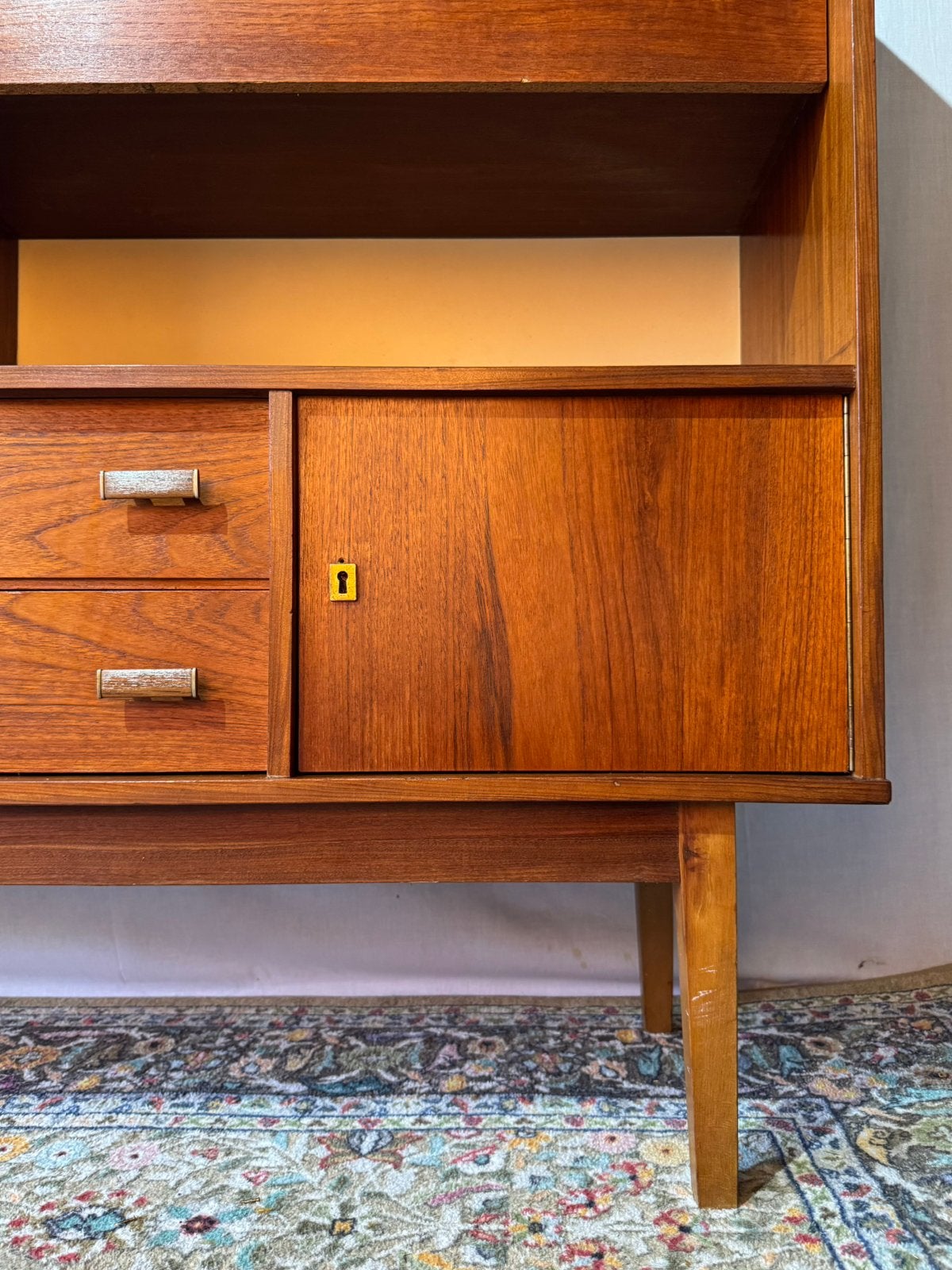 Vintage Teak Houten Dressoir, Ophalen, Zo goed als nieuw, 25 tot 50 cm