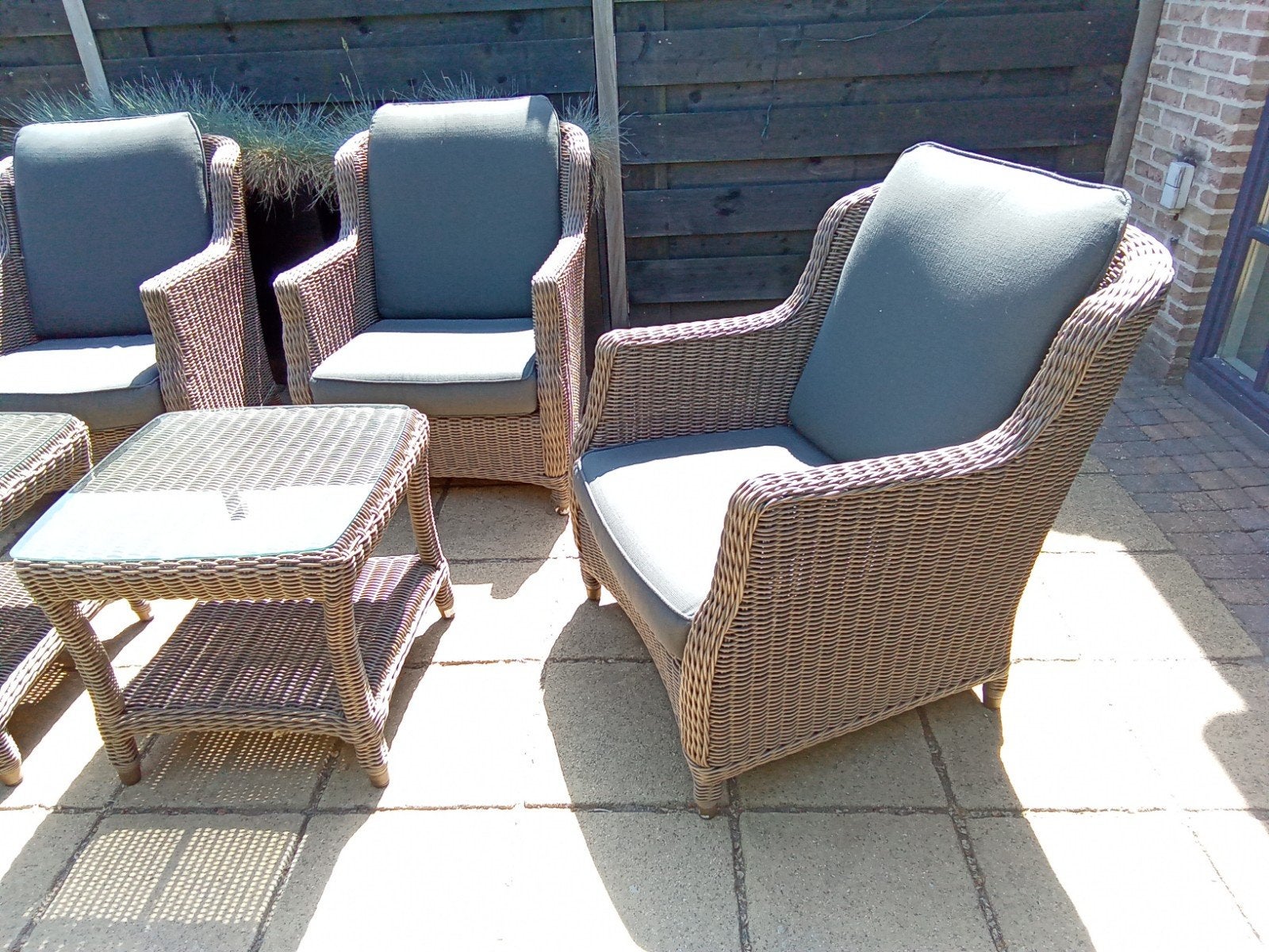 Schitterende Loungeset 4 Season Outdoor 4SO!!!, Ophalen, 4 zitplaatsen, Bijzettafel, Zo goed als nieuw