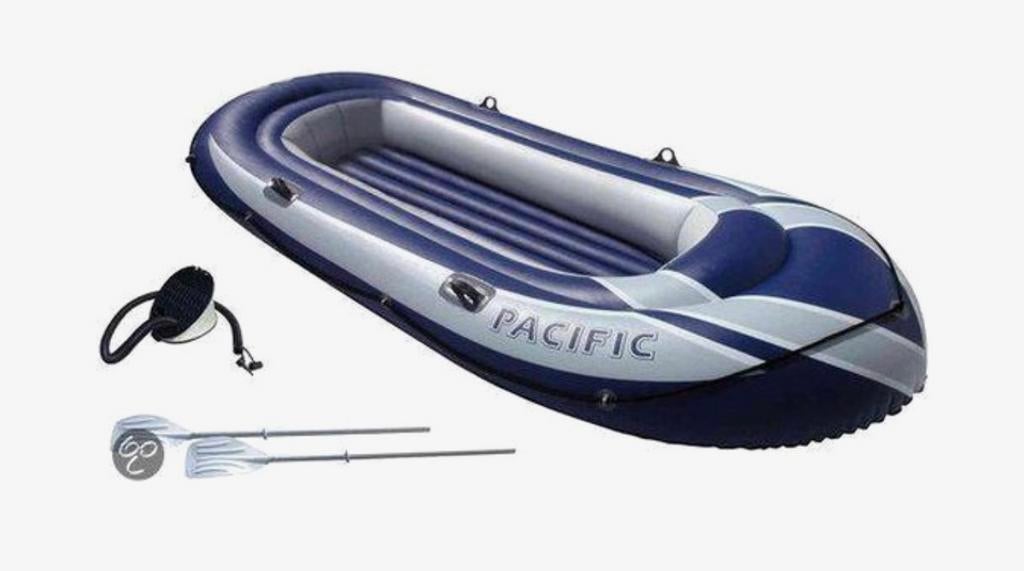 SIMEX PACIFIC 270 opblaasroeiboot met peddels, pomp en touw, Ophalen, Gebruikt, Overige typen