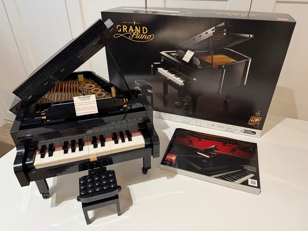 Lego Ideas 21323 Grand Piano - 1x gebouwd, met doos + boekje, Ophalen, Compleet, Lego, Complete set