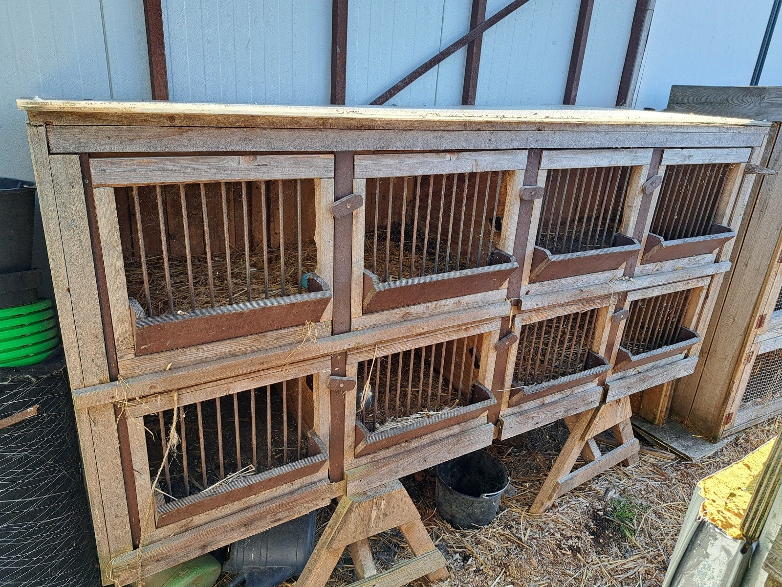 konijnen hokken 1geheel 239x68x108, Dieren en Toebehoren, Ophalen, 110 cm of meer, 90 cm of meer, Konijn