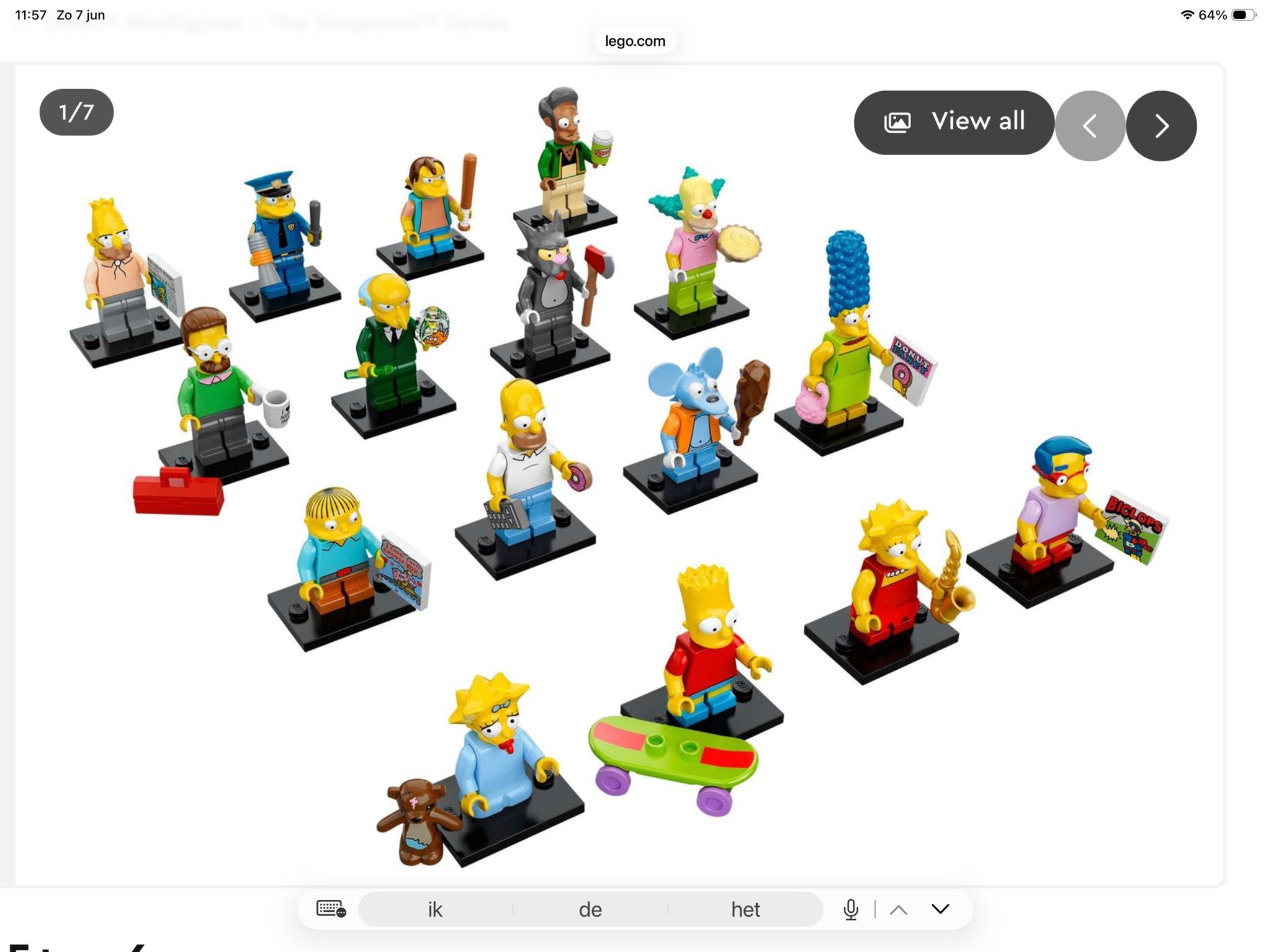 Lego 71005 The Simpsons Minifiguren Serie 1 (Nieuw), Ophalen of Verzenden, Nieuw