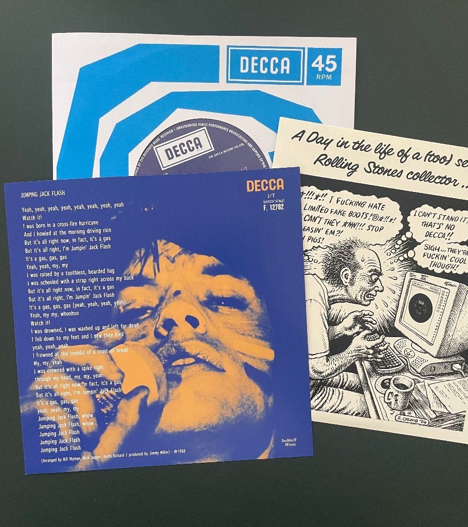Rolling Stones Jumpin Jack Flash 7” Alternatieve versies!, Import, Verzenden, 7 inch, Zo goed als nieuw