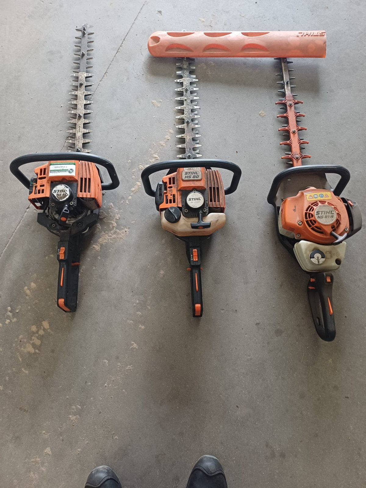 3x Stihl heggenschaar, Ophalen, Gebruikt, Benzine