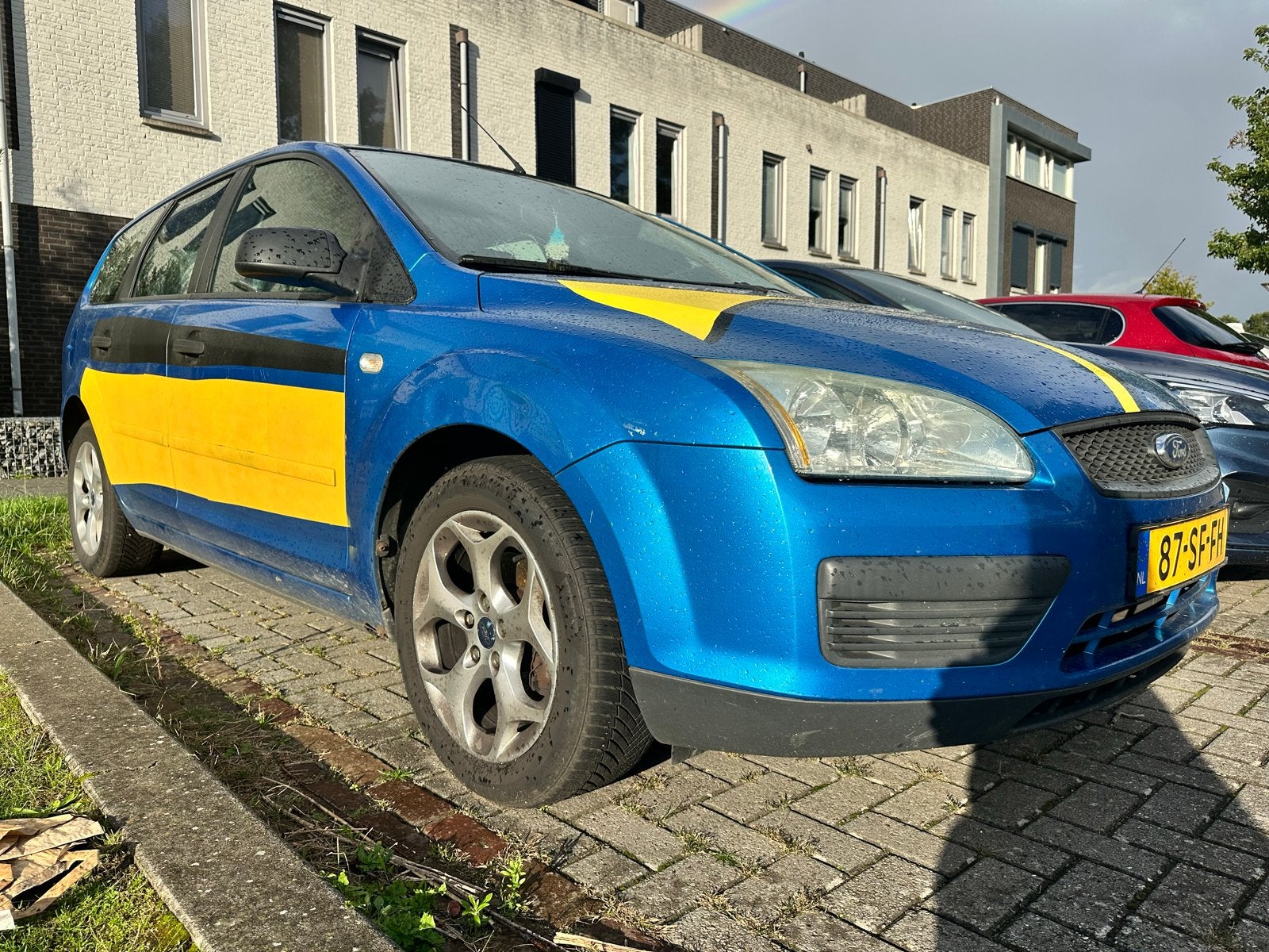 Ford Focus 1.6 74KW Wagon 2005 Blauw, Auto's, 1596 cc, 15 km/l, 4 cilinders, 100 pk