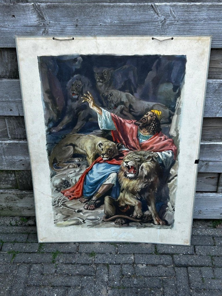 Daniel in de leeuwenkuil, Ophalen of Verzenden, Geschiedenis