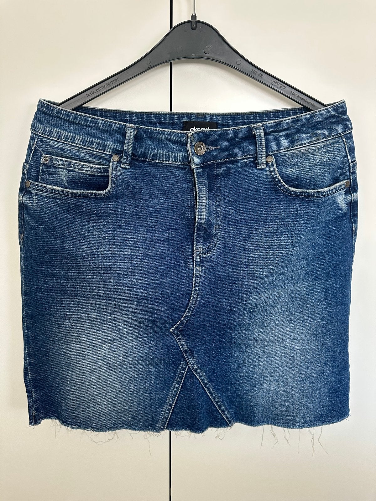 Eksept Blauwe Denim Rok Maat M (38/40) - Boven de Knie, Kleding | Dames, Maat 38/40 (M), Blauw, Ophalen of Verzenden, Zo goed als nieuw