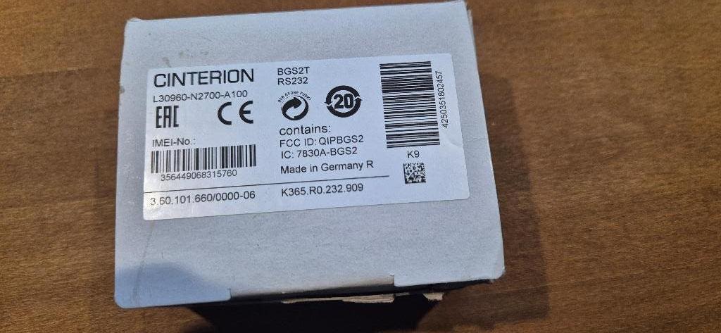 Cinterion BGS2T RS232 modem, Computers en Software, Ophalen of Verzenden, Nieuw