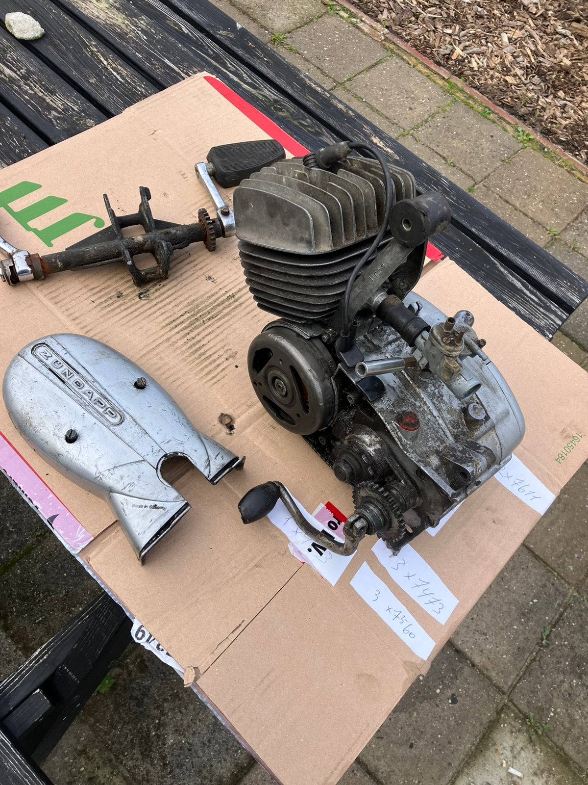 Zundapp 4 bak motorblok, Fietsen en Brommers, Ophalen of Verzenden, Zo goed als nieuw, Blok