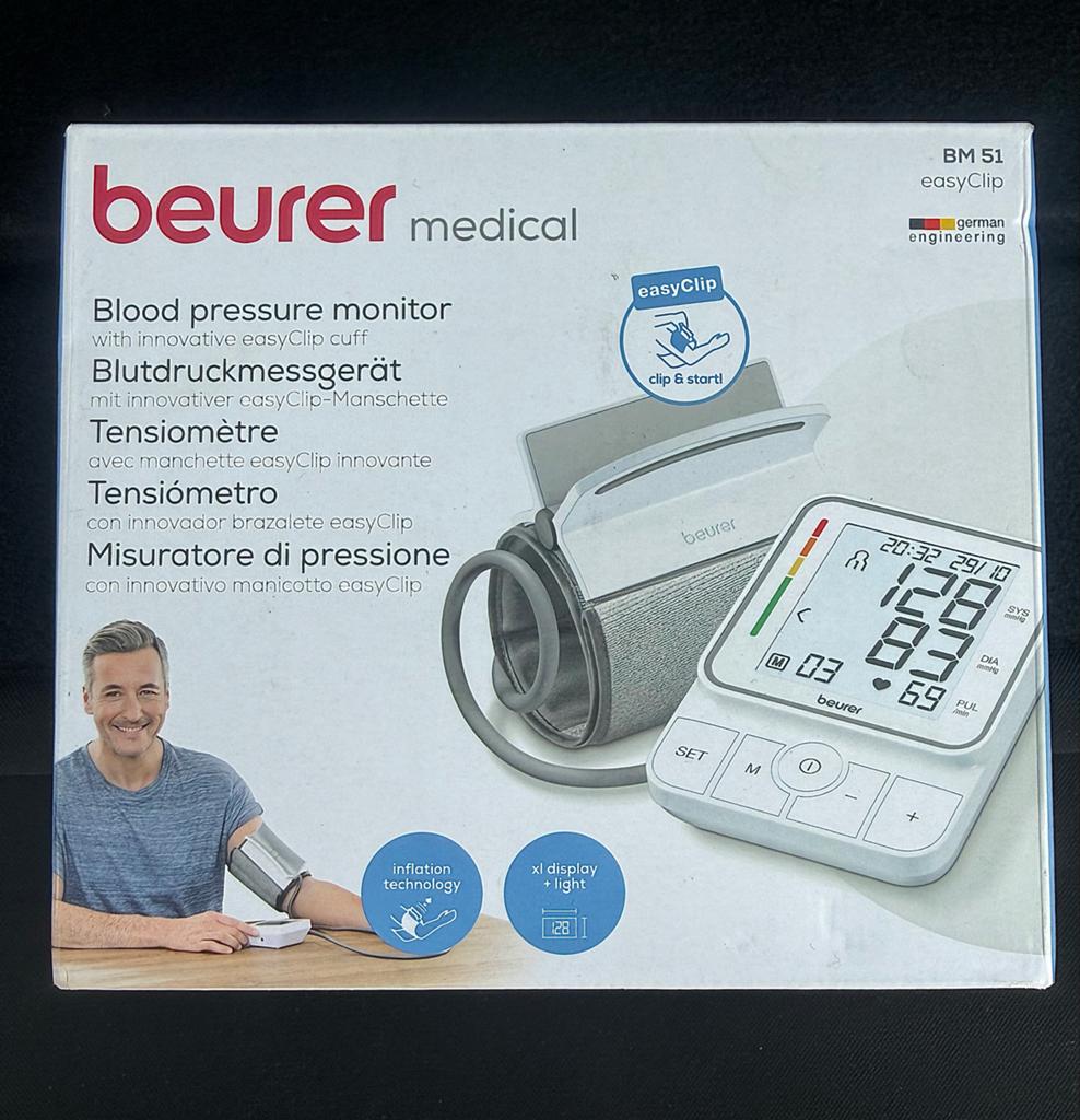 Beurer BM 51 easyClip Bloeddrukmeter - Nieuw in doos, Ophalen of Verzenden, Nieuw