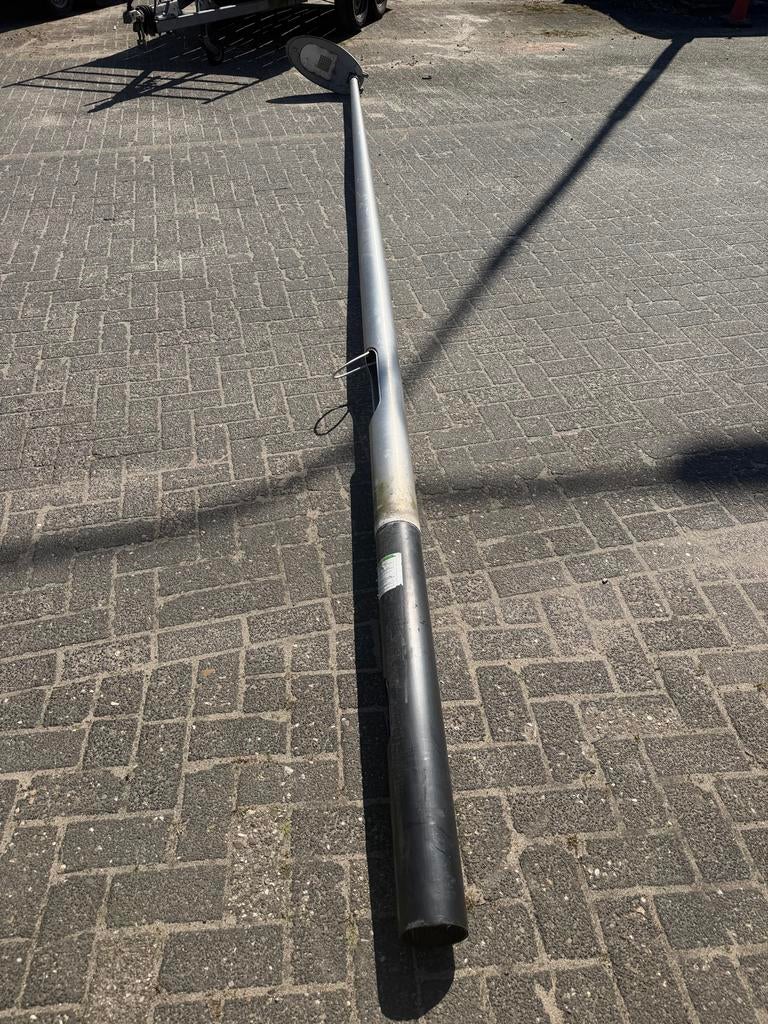 Lichtmast 6 meter inclusief armatuur (4 stuks), Ophalen, Gebruikt, Overige typen, Aluminium