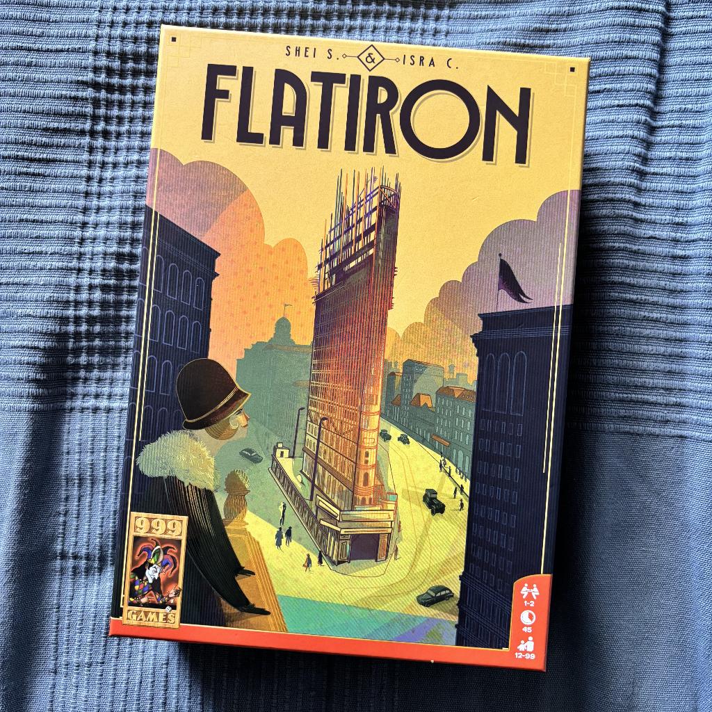 Flatiron - bordspel, Een of twee spelers, Ophalen of Verzenden, Zo goed als nieuw, 999 Games bv