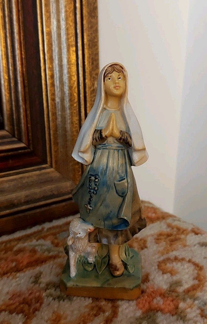 Prachtig oud Italiaans st Bernadette beeld, Ophalen of Verzenden
