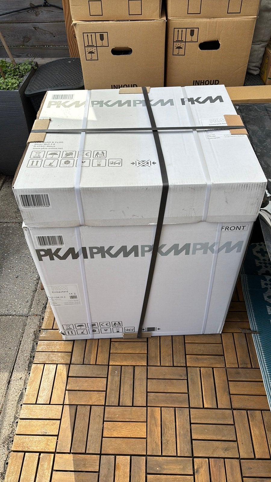 Inbouw oven, keramische kookplaat en afzuigkap, Ophalen, Nieuw, 4 kookzones, Inbouw