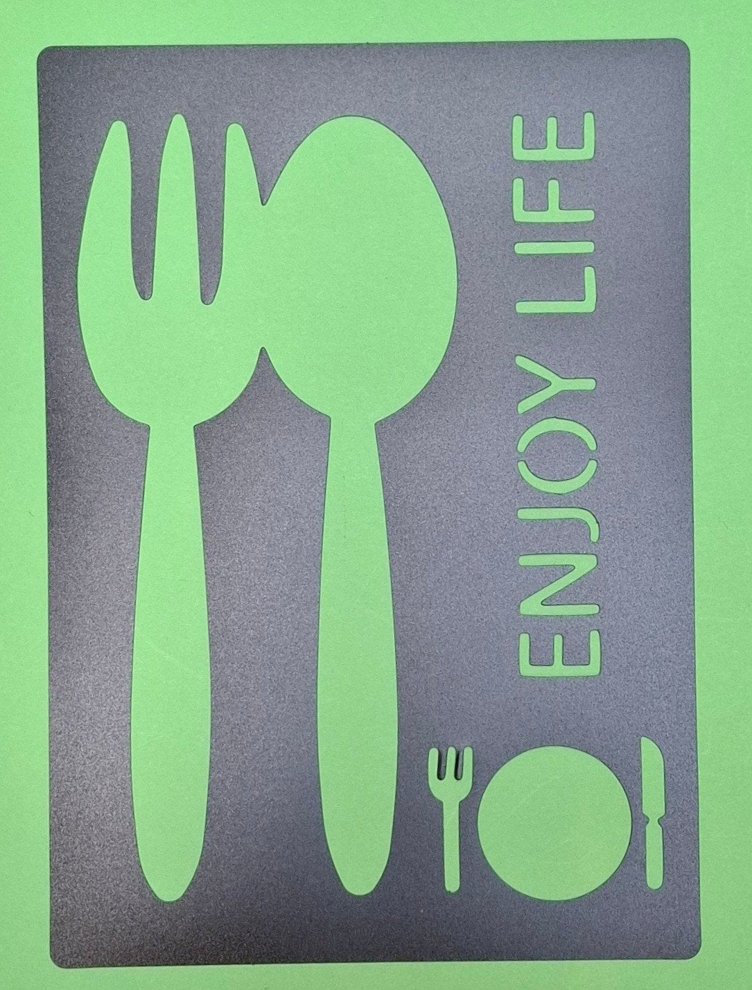 Stencil A4 Enjoy Life NIEUW, Ophalen of Verzenden, 2000 tot heden
