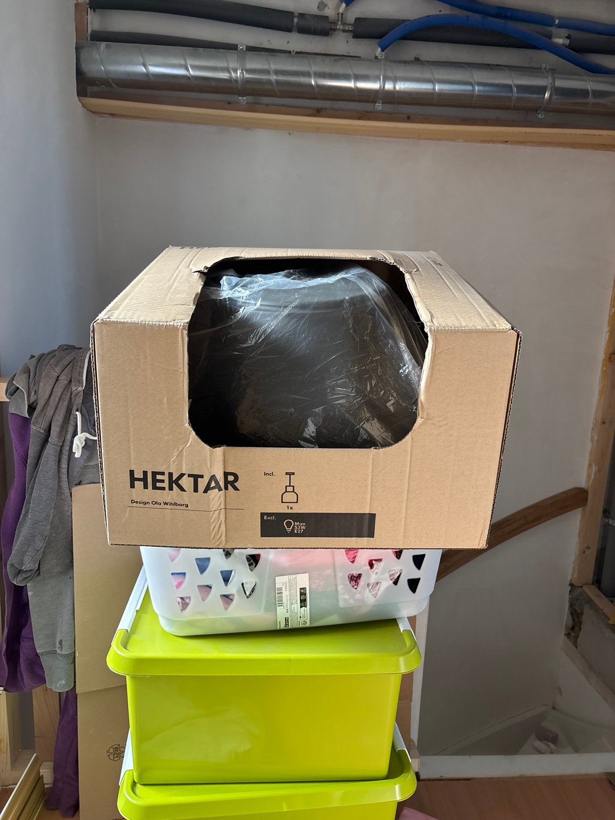 IKEA HEKTAR Hanglamp - Nieuw in doos, Ophalen of Verzenden, Nieuw, Metaal, E27 (groot)