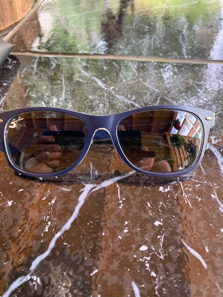 Ray-ban zonnebril dames., Ophalen, Zonnebril, Blauw, Zo goed als nieuw