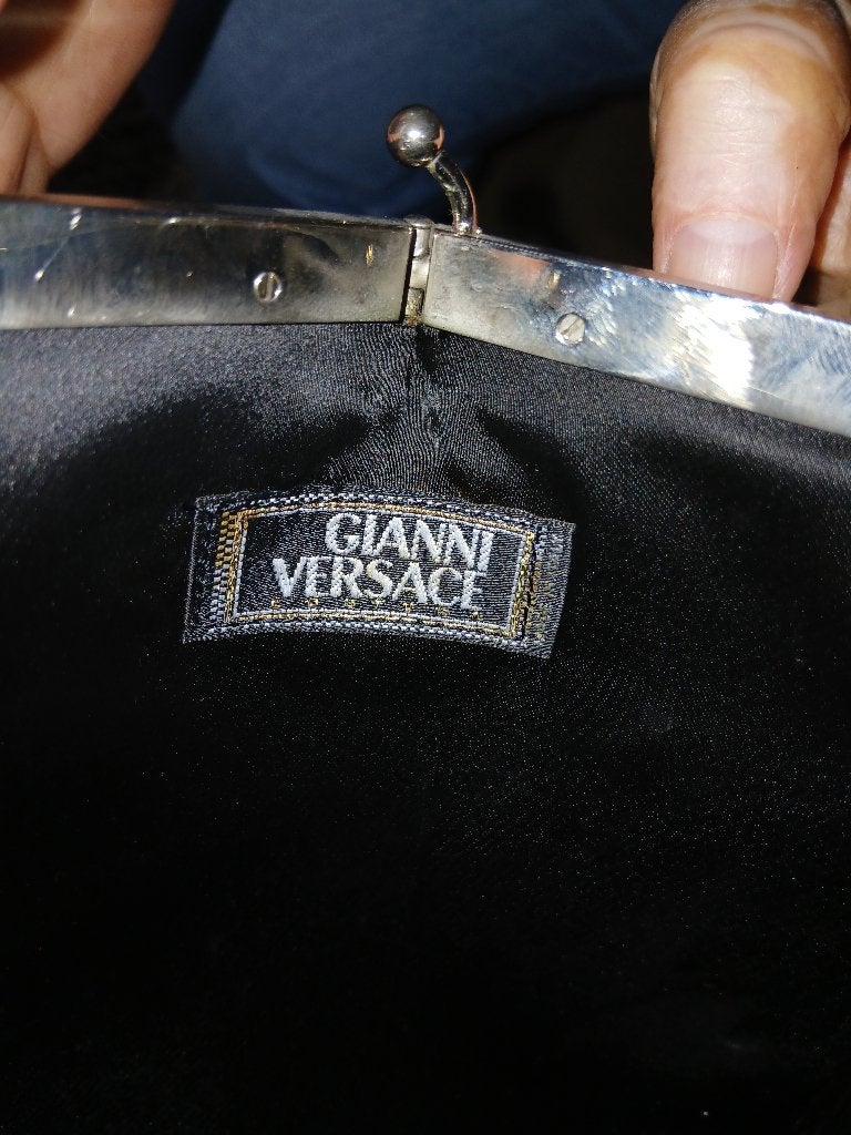 Versace tasje, Ophalen of Verzenden, Gebruikt, Zwart, Schoudertasje