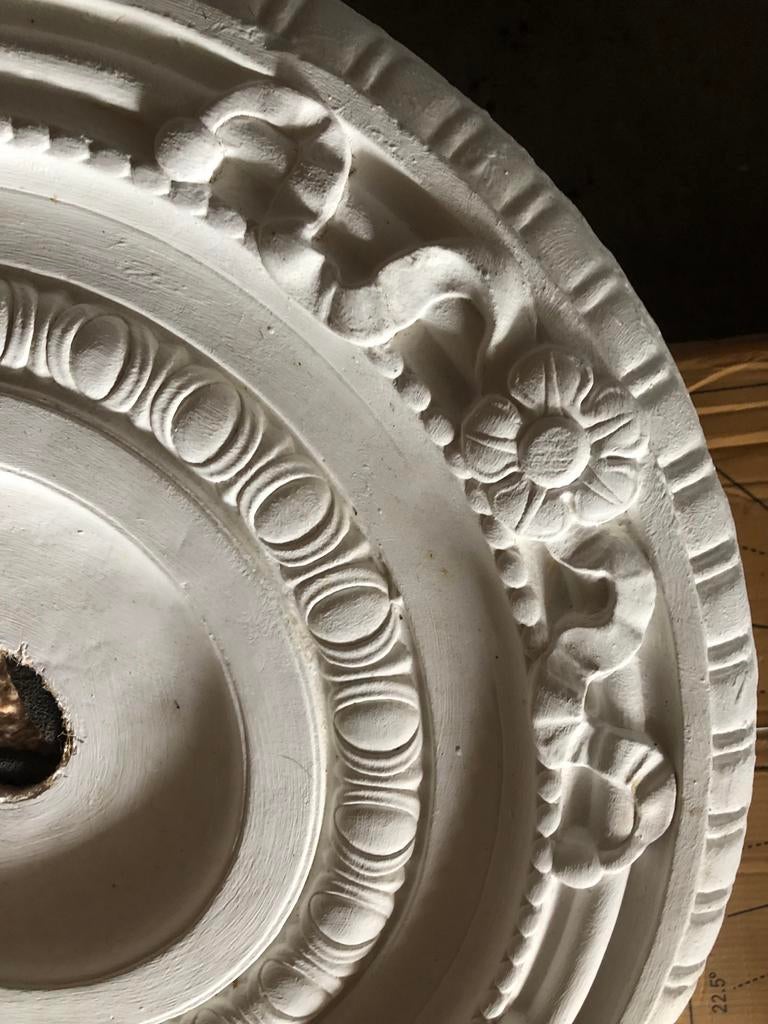 Gipsen ornament voor plafond of muur - 66 cm doorsnee, Ophalen, Gebruikt, Overige materialen, Klassiek